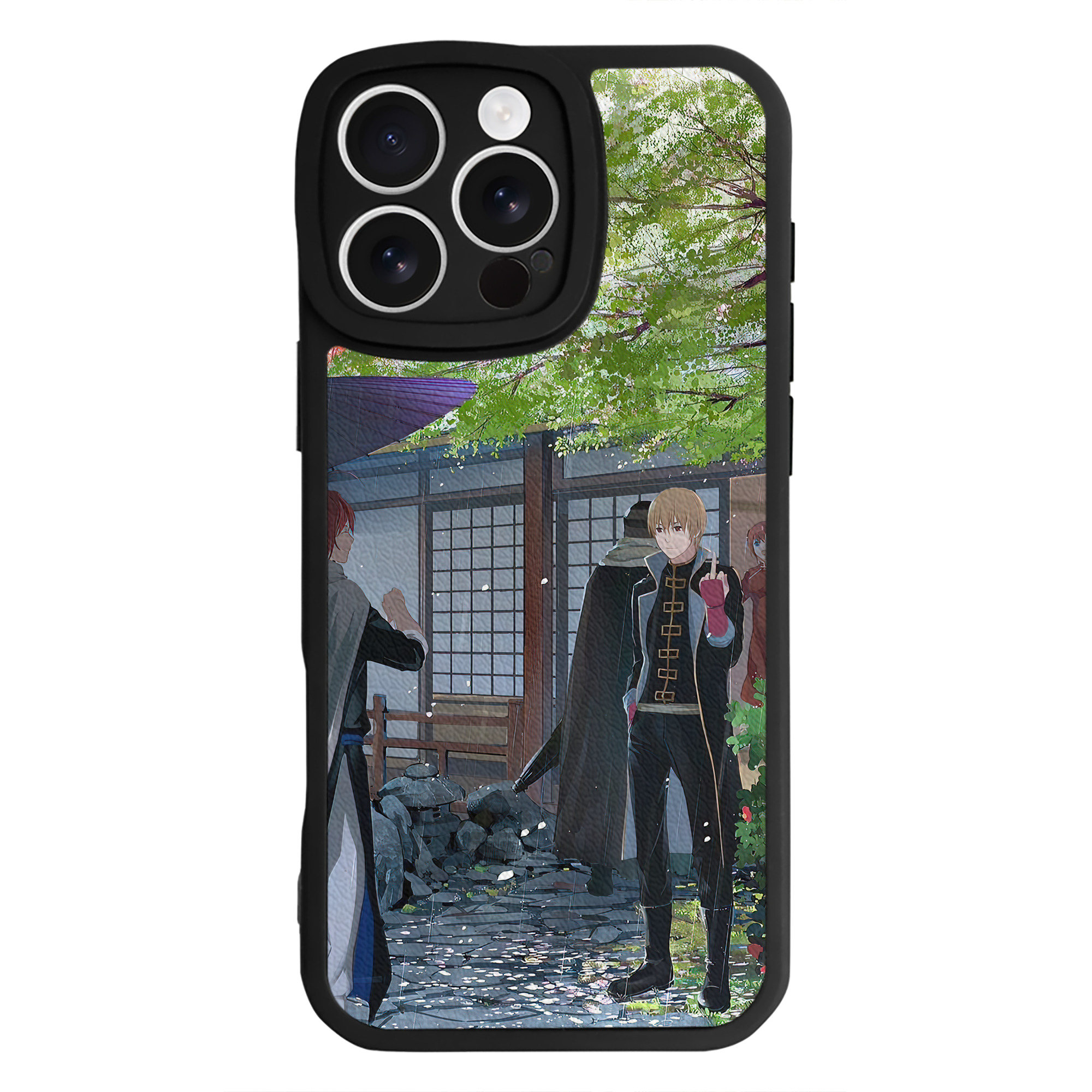 （画像用） ぎんたま 坂田銀時（さかたぎんとき） 神楽 志村新八（しむら しんぱち） GINTAMA Sakata Gintoki Kagura Shimura Shinpachi 【iPhone 16シリーズ対応】シリコンスマホケース（レザー調） 材質：シリコン